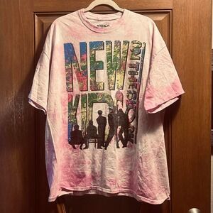 New kids on the block pink tie dye‎ that M/L EUC